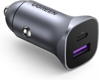 UGREEN A+C Dual-Port Car Charger PD30W+SCP22.5W