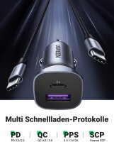 UGREEN A+C Dual-Port Car Charger PD30W+SCP22.5W