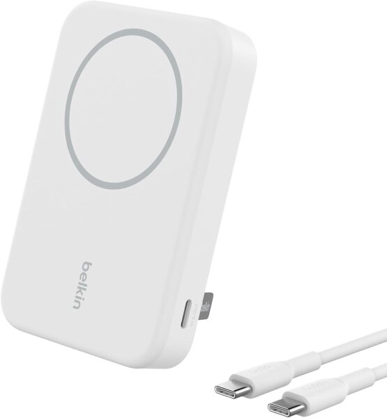 Belkin BOOST Charge Pro Magnet, Powerb.Qi2,15W,8K,ws. BPD007btWH