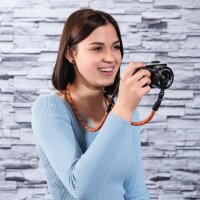 Hama Kameragurt  Braid 120 orange/blau