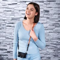 Hama Kameragurt  Braid 120 orange/blau