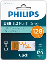 Philips USB 3.2            128GB Click Series Gen 1 USB-C