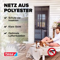 Tesa Fliegengitter Magnetvorhang 1,0x2,20m anthrazit 55394