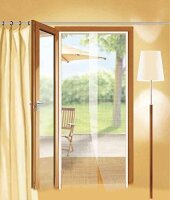 Tesa Fliegengitter für Türen 2 Stück 0,65x2,20m weiß 55389