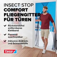Tesa Fliegengitter für Türen 2 Stück 0,65x2,20m schw. 55389