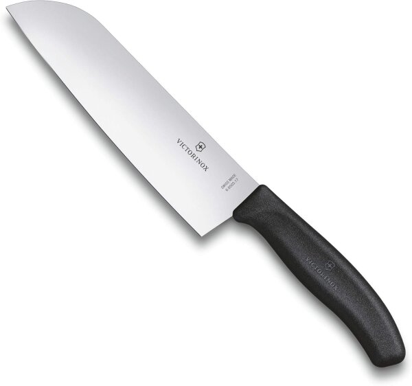 Victorinox V-6.85 03.17B Swiss Classic Küchen-/ Santokumesser, 17cm, schwarz