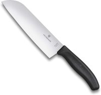Victorinox V-6.85 03.17B Swiss Classic Küchen-/ Santokumesser, 17cm, schwarz