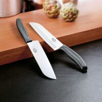 Victorinox V-6.85 03.17B Swiss Classic Küchen-/ Santokumesser, 17cm, schwarz