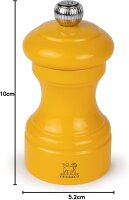 Peugeot Bistro Pfeffermühle 10 cm Safrangelb lackiertes Holz