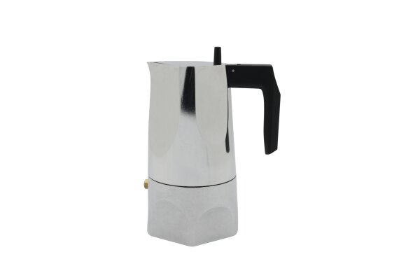 Alessi MT18/3 Espressomaschine Ossidiana, Edelstahl, Alu, 3.5 x 18.5 x 40.5 cm