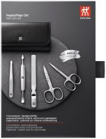 Zwilling CLASSIC INOX Dr.kn-Etui Rindleder, schwarz, 5-tlg.