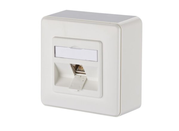 METZ CONNECT E-DAT modul 1 Port AP Cat.6A, reinweiß