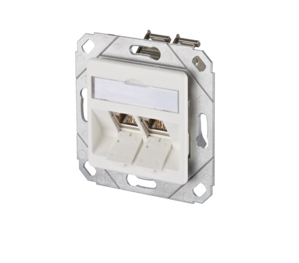 METZ CONNECT E-DAT modul 2 Port UPk Cat.6A, reinweiß