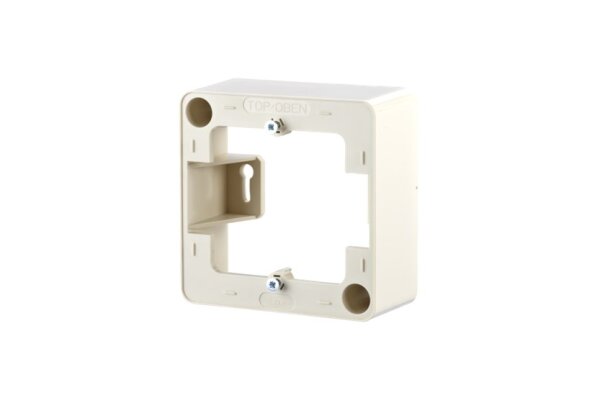 METZ CONNECT Aufputzrahmen 85 x 85 x 35 mm - 1fach, perlweiß