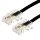 helos Anschlusskabel RJ45, 8P4C/8P4C, 4-adrig, 3 m, schwarz, lose