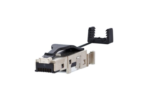 METZ CONNECT E-DAT Industry RJ45 field plug black Cat.6 Class EA