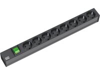 Bachmann 19"-Steckdosenleiste ALU 1HE, 8-fach...