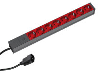 Bachmann 19"-Steckdosenleiste ALU, 8-fach, für...