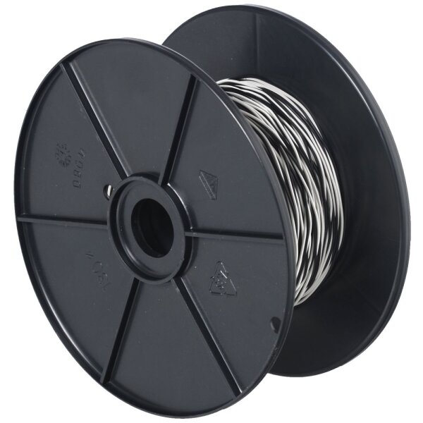 CobiNet Schaltdraht YV 2x0,5/0,9 weiß/schwarz, 100 m