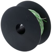 CobiNet Schaltdraht YV 2x0,5/0,9 weiß/grün, 100 m