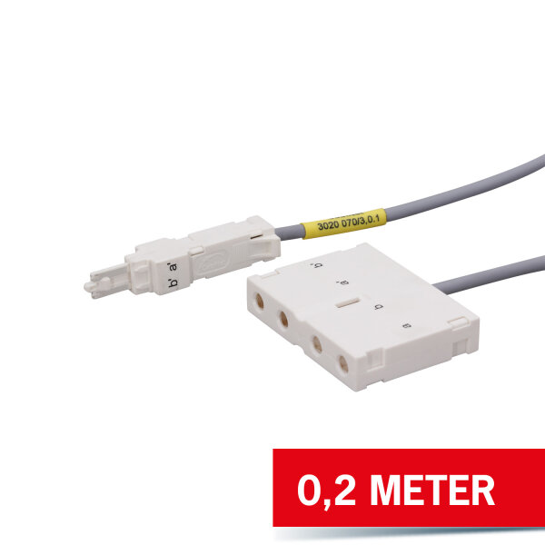 CobiNet LSA Prüfschnur 2/2, 4-polig, 0,2 m