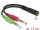 Delock Adapter Klinkenbuchse 3,5mm > 2x Klinkenstecker 3,5mm