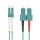 helos LWL Patchkabel OM3 Duplex 3,0mm LC-SC 50/125µm aqua 7,5m LSZH