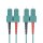 helos LWL OM3 Patchkabel Duplex LSZH 3,0mm SC/SC aqua 2,0m