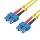 helos LWL Patchkabel OS2 Duplex 3,0mm SC-SC 9/125µm gelb 7,5m LSZH