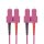 helos LWL Patchkabel OM4 Duplex 3,0mm SC-SC 50/125µm erikaviolett 10m LSZH