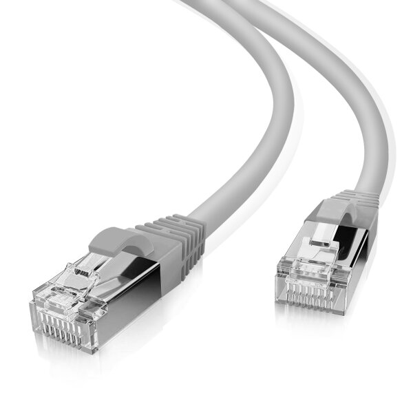 helos Patchkabel Cat 5e SF/UTP RJ45 grau 10m AWG26