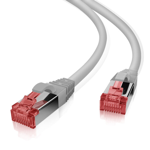 helos Patchkabel Cat 6 S/FTP RJ45 grau 20m AWG27/7 LSZH GHMT