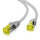 helos Patchkabel Cat 6a S/FTP RJ45 grau 0,5m AWG26/7 LSZH GHMT
