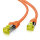 helos Patchkabel Cat 6a S/FTP RJ45 orange 0,25m AWG26/7 LSZH GHMT