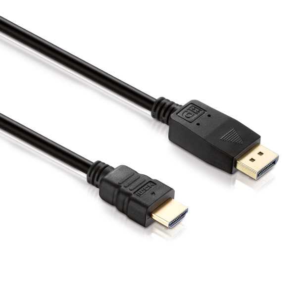 PureLink Anschlusskabel, DisplayPort St./HDMI St., FULL HD, BASIC, 5,0m, schw.