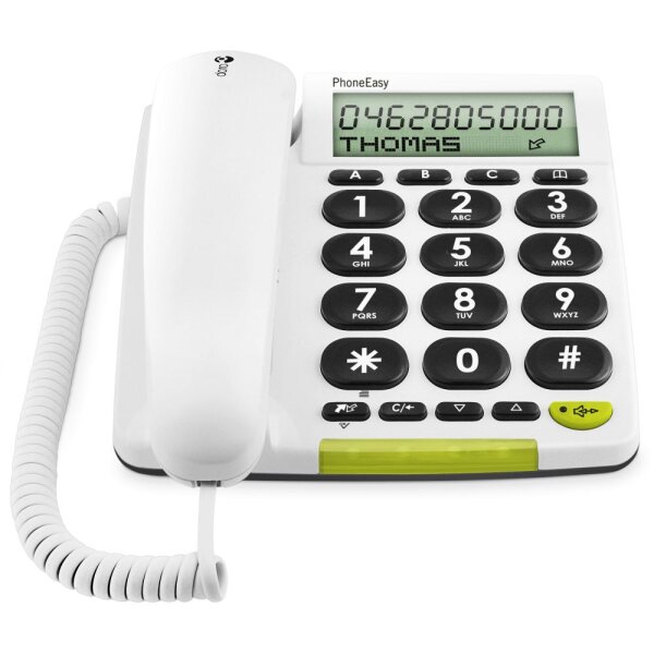 Doro PhoneEasy 312cs Großtastentelefon, weiß