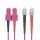 helos LWL Patchkabel OM4 Duplex 3,0mm SC-ST 50/125µm erikaviolett 1m LSZH