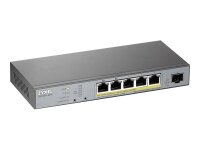 Zyxel GS1350-6HP 6-Port managed CCTV PoE Switch