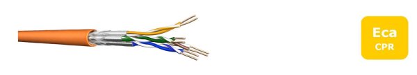 Draka Verlegekabel UC900 HS23, Cat 7, S/FTP, PiMF, orange, 100 m Ring