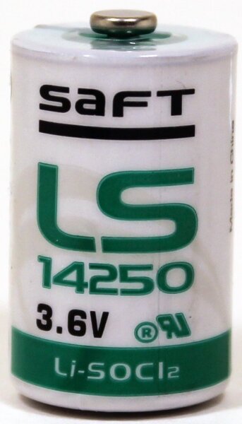 Saft Lithium-Batterie LS 14250 1/2AA 3,6V 1200 mAh (1er Pack)