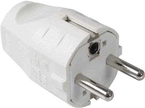 Bachmann Montagestecker weiß, Schutzkontaktstecker 910.200