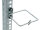 Triton Kabelrangierbügel, Metall, vertikal, 80x80mm