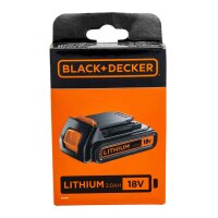 Black+Decker BL 2018, Li-Ion Akku 18V 2.0Ah, schwarz orange