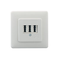 Rutenbeck Anschlussdose: TAE 3 x 6 NFN UP, reinweiß