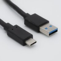 helos USB Type-C auf USB-3.2 Lade-/Datenkabel, 1 m, schwarz