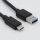 helos USB Type-C auf USB-3.2 Lade-/Datenkabel, 1 m, schwarz