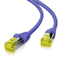 helos Patchkabel Cat 6a S/FTP RJ45 lila 15m AWG26/7 LSZH...