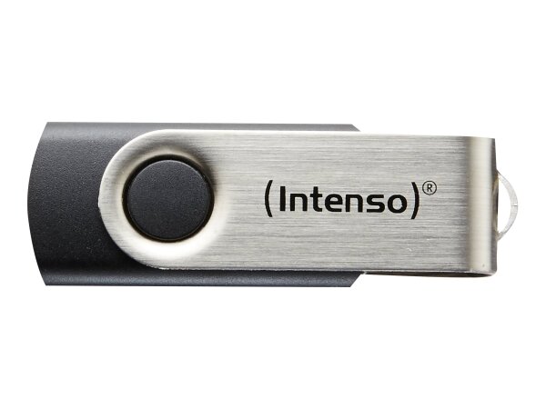 Intenso Basic Line USB-Stick 64 GB USB Typ-A 2.0 Schwarz, Silber