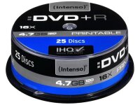 Intenso DVD+R 4.7GB, Printable, 16x 4,7 GB 25 Stück(e)