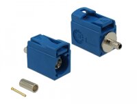 Delock FAKRA C Buchse 21 mm (kurz) zum Crimpen